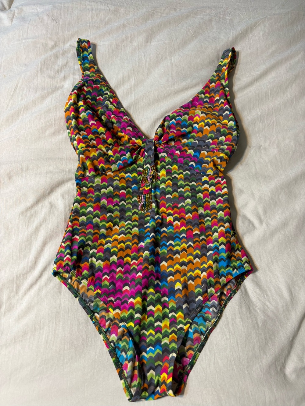 Woman’s Gottex Multicolor One-Piece Swimsuit size 14